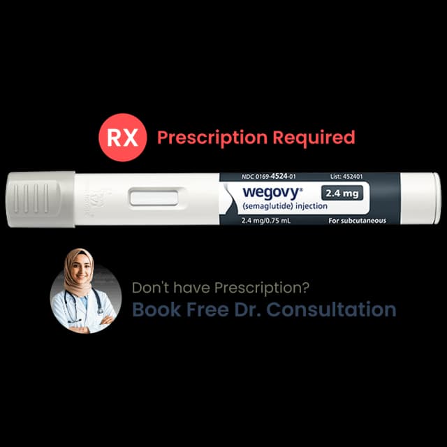 Wegovy 2.4mg Flextouch Pre-Filled Pen (Free Needles + Swabs)(Rx)