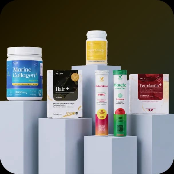 Valeo supplement bottles