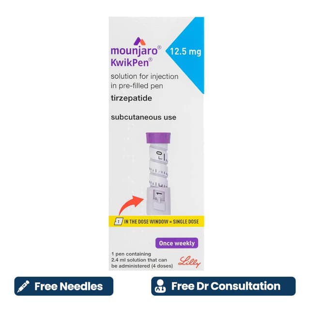 Free Prescription + Mounjaro 12.5mg + Free Needles
