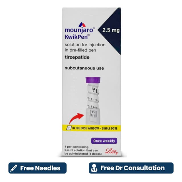 Free Prescription + Mounjaro 2.5 mg + Free Needles