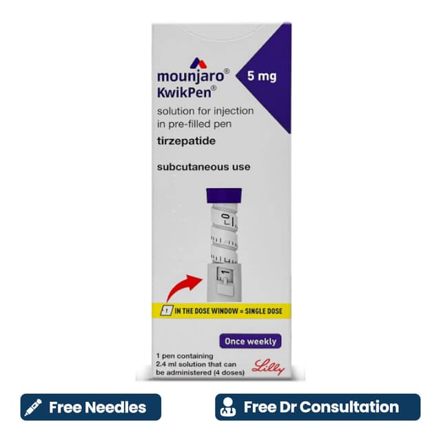 Free Prescription + Mounjaro 5mg + Free Needles